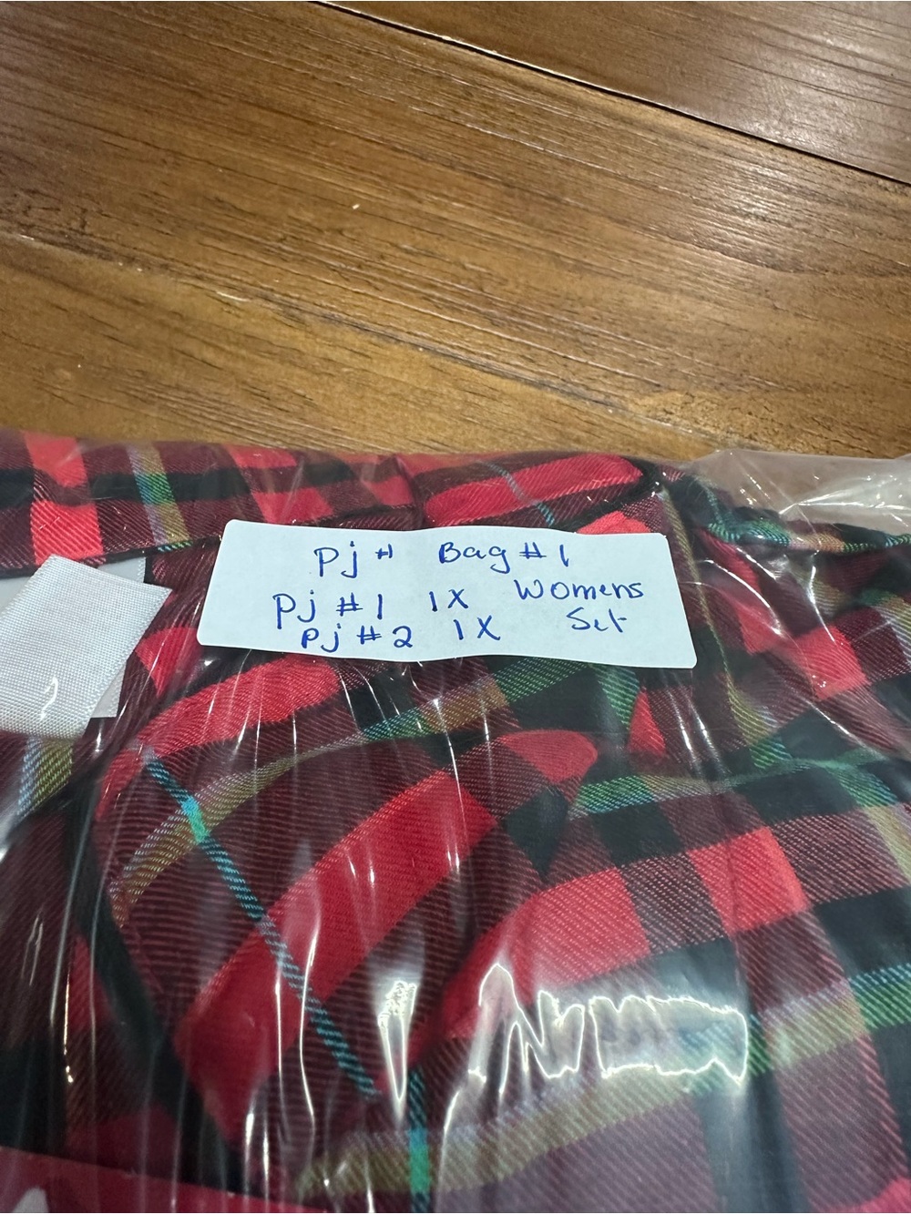 Wondershop Women's 1X Family Sleep 2 Pc Red Green Black Tartan Plaid - Picture 10 of 15